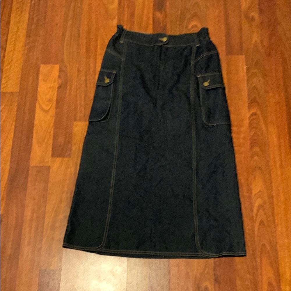 Girls dark blue denim Skirt